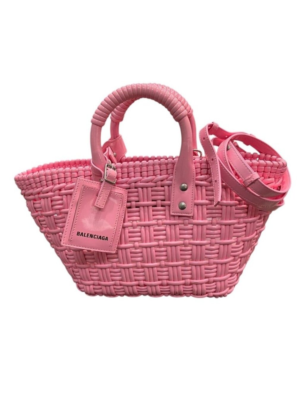 Balenciaga Bistro Basket XS Shoulder Bag Vinyl